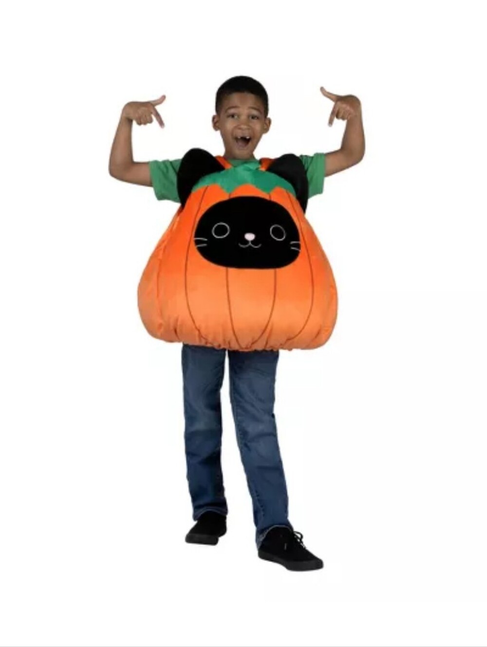 NWOT Squishmallows Calio the Cat Pumpkin Halloween Costume Youth OSFM
